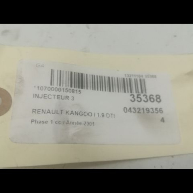 occasion RENAULT KANGOO I Phase 1 09-1997->06-2003 1.9 DTI 8v 80ch 8200047509 3