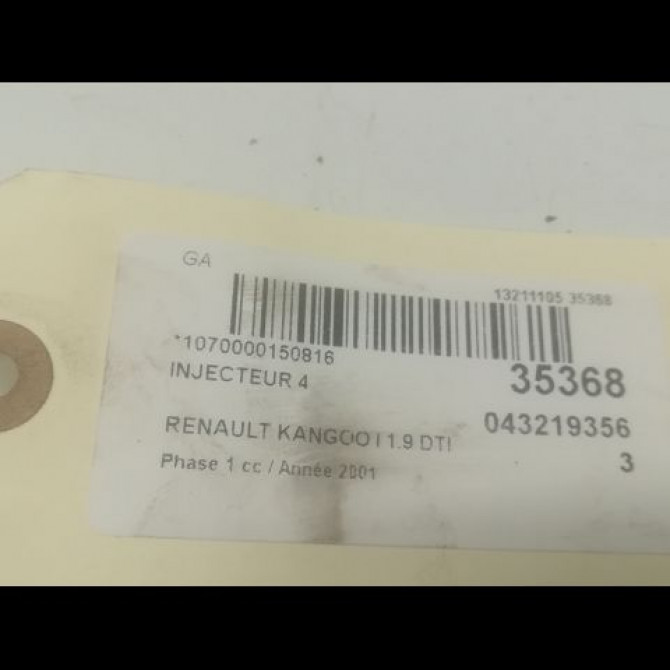 occasion RENAULT KANGOO I Phase 1 09-1997->06-2003 1.9 DTI 8v 80ch 8200047509 3