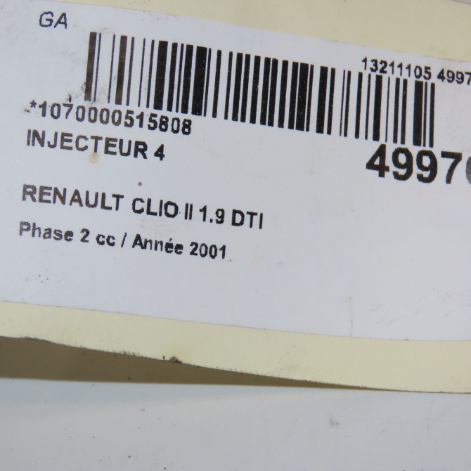 occasion RENAULT CLIO II Phase 2 06-2001->07-2006 1.9 DTI 80ch 8200047509 3