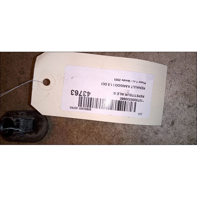 Répétiteur aile gauche occasion RENAULT KANGOO I Phase 1 09-1997->06-2003 1.5 DCI 8v 80ch 8200194580 3