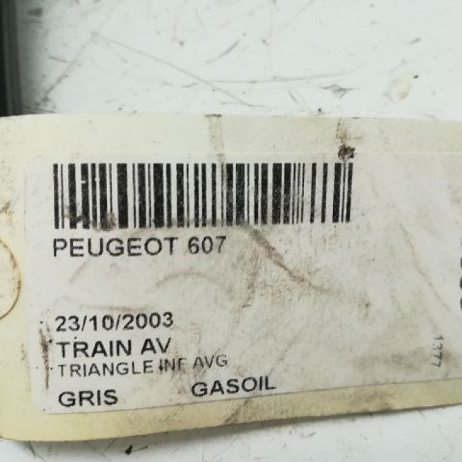 Triangle inf avg occasion PEUGEOT 607 Phase 1 11-1999->09-2004 2.2 HDI 3520K6 4