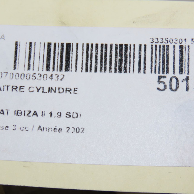 Maitre cylindre occasion SEAT IBIZA II Phase 3 09-1999->03-2002 1.9 SDI 357611019B 5