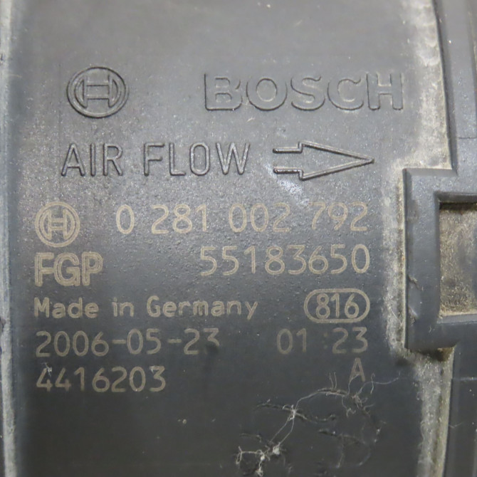 Debimetre air occasion FIAT DOBLO I Phase 2 01-2006->12-2009 1.3 DT 75ch 71793250 4