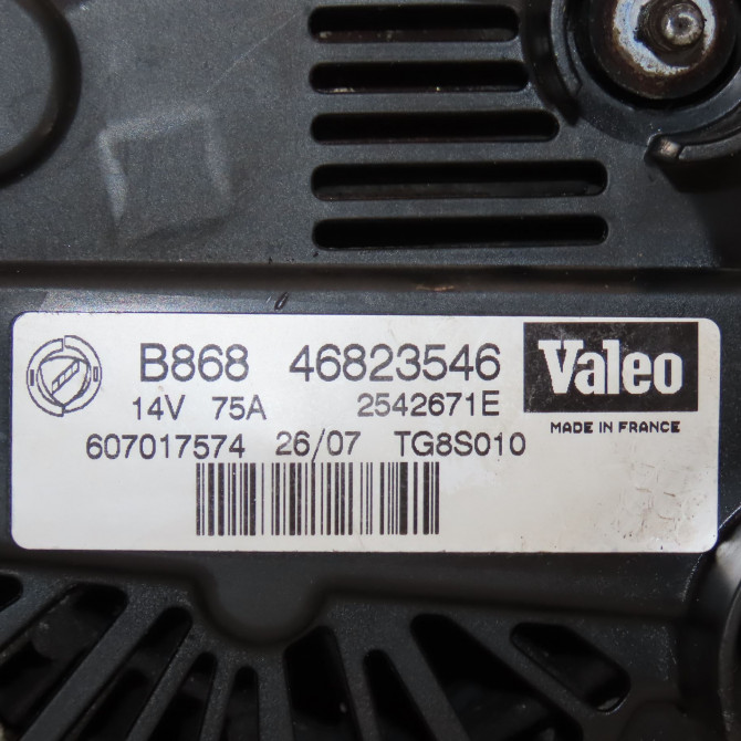 Alternateur occasion FIAT DOBLO I Phase 2 01-2006->12-2009 1.3 DT 75ch 52092131 4