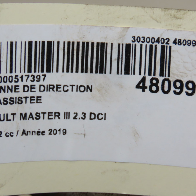 Colonne de direction non assistee occasion RENAULT MASTER III Phase 2 06-2014->... 2.3 DCI 130ch 488100012R 5