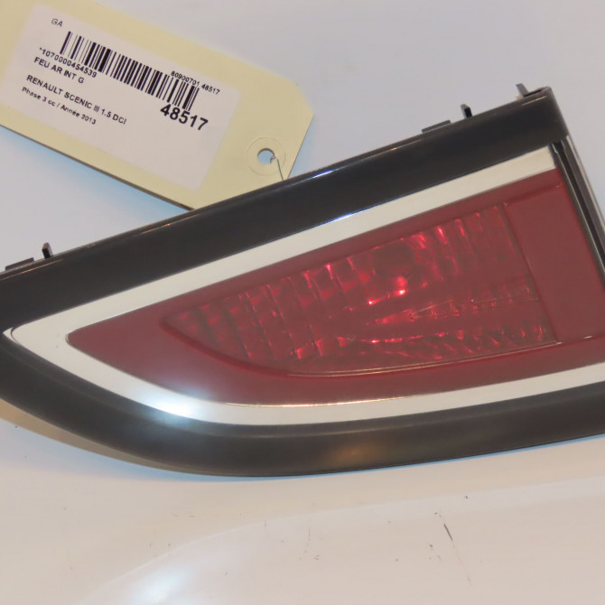 Feu arrière interieur gauche occasion RENAULT SCENIC III Phase 3 04-2013->... 1.5 DCI 110ch 265553056R 1