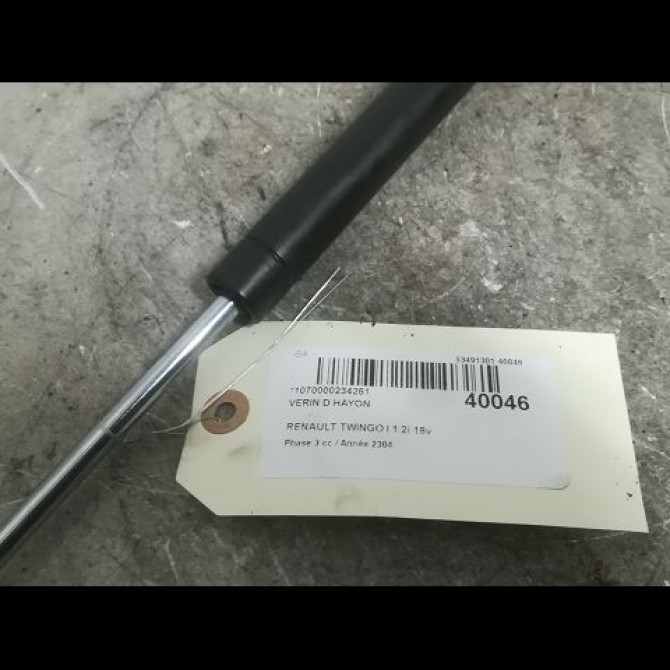 Verin droit hayon occasion RENAULT TWINGO I Phase 3 08-2000->06-2007 1.2i 16v 2