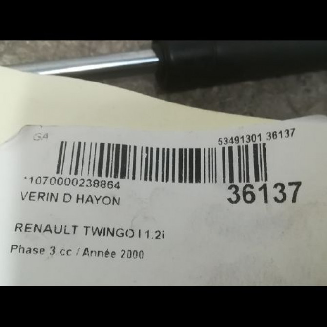 Verin droit hayon occasion RENAULT TWINGO I Phase 3 08-2000->06-2007 1.2i 2