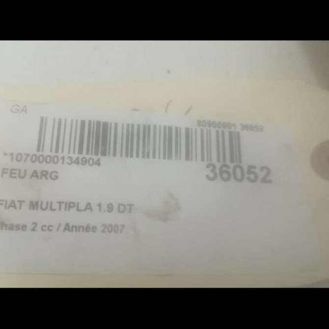 Feu arrière gauche occasion FIAT MULTIPLA Phase 2 09-2004->04-2010 1.9 DT MULTIJET 120ch 51720553 3