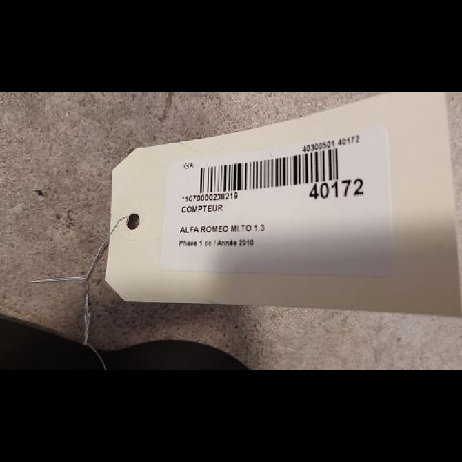 Compteur occasion ALFA ROMEO MI.TO MI.TO Phase 1 2008-09-01->2016-12-31 1.3 JTDM 95ch 3