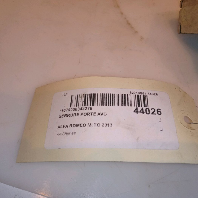 Serrure porte avg occasion ALFA ROMEO MI.TO 50522855 4