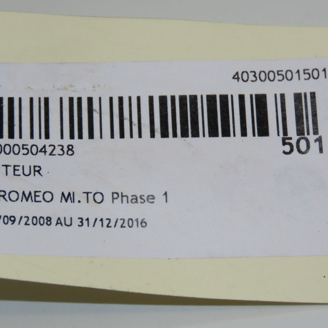 Compteur occasion ALFA ROMEO MI.TO MI.TO Phase 1 2008-09-01->2016-12-31 7