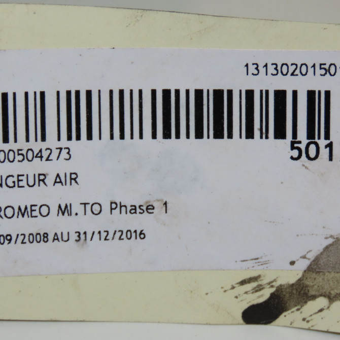 Echangeur air occasion ALFA ROMEO MI.TO MI.TO Phase 1 2008-09-01->2016-12-31 50540161 5