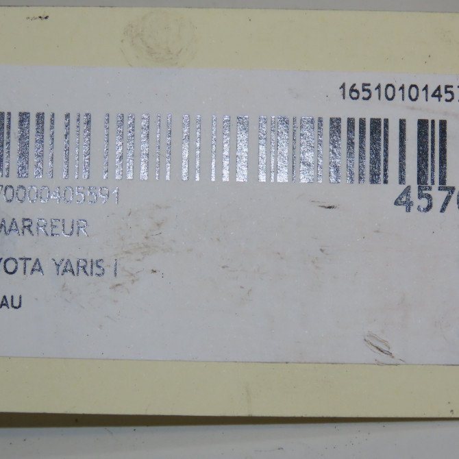 Démarreur occasion TOYOTA YARIS I Phase 2 03-2003->12-2005 75 D-4D 2810033040 8