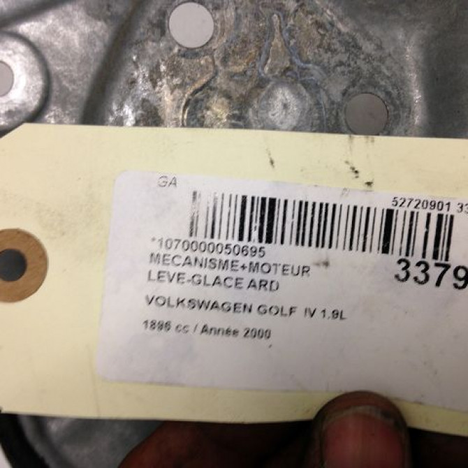 Mecanisme+moteur leve-glace ard occasion VOLKSWAGEN GOLF IV GOLF IV Phase 1 1998-01-01->2005-06-30 1.9 TDI 100ch 1J4839462F 3