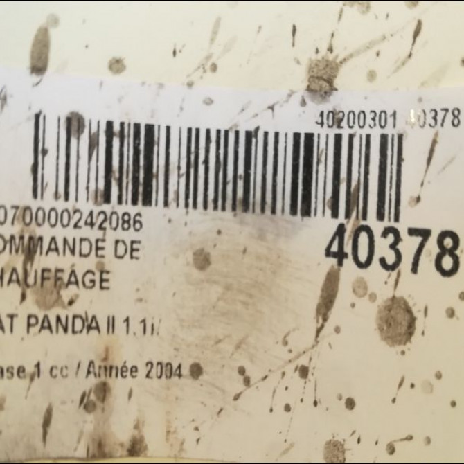 Commande de chauffage occasion FIAT PANDA II Phase 1 09-2003->12-2012 1.1i 77362520 3