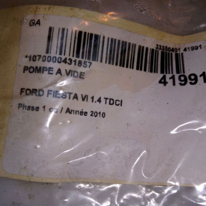 Pompe a vide occasion FORD FIESTA VI Phase 1 10-2008->11-2012 1.4 TDCI 68ch 1485764 5