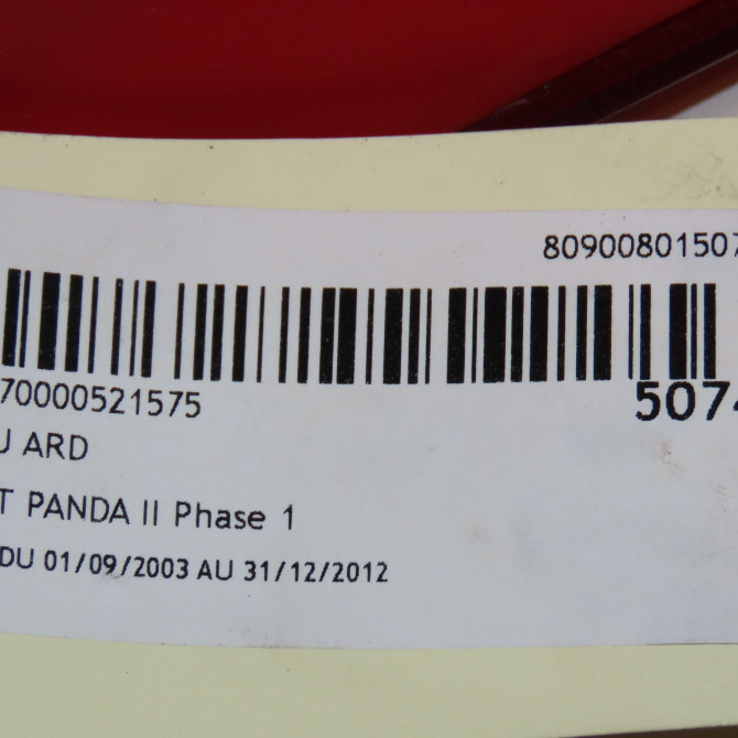 Feu arrière droit occasion FIAT PANDA II Phase 1 09-2003->12-2012 1.1i 51705458 5