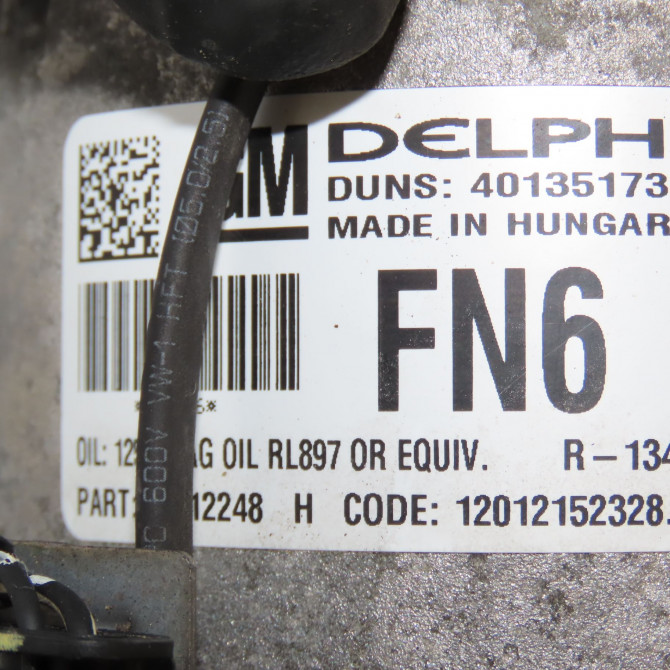 Compresseur air conditionne occasion OPEL ASTRA IV ASTRA IV Phase 2 2012-07-01->2016-04-30 39164665 3