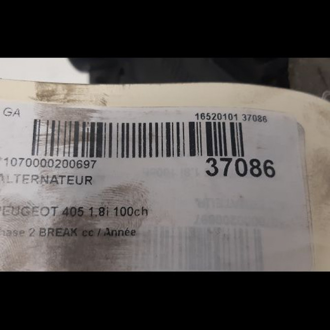 Alternateur occasion PEUGEOT 405 Phase 2 BREAK 07-1992->10-1996 1.8i 100ch 5705E4 3