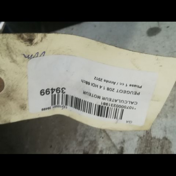 Calculateur moteur occasion PEUGEOT 208 208 Phase 1 2012-03-01->2015-09-30 1.4 HDI 68ch 1608085180 3