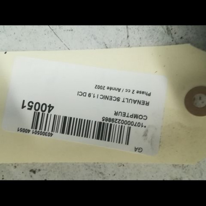 Compteur occasion RENAULT SCENIC I Phase 2 08-1999->06-2003 1.9 DCI 100ch 8200215695 3