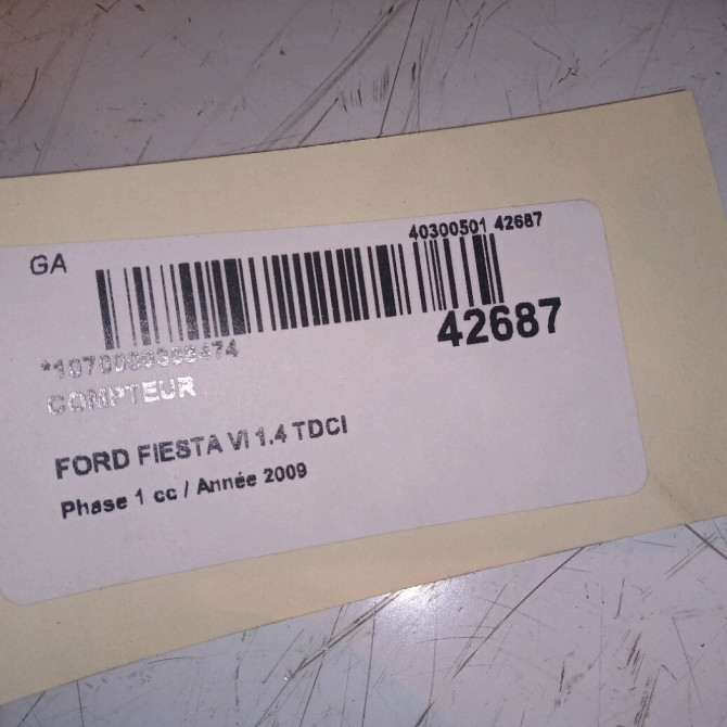 Compteur occasion FORD FIESTA VI Phase 1 10-2008->11-2012 1.4 TDCI 68ch 1786850 4