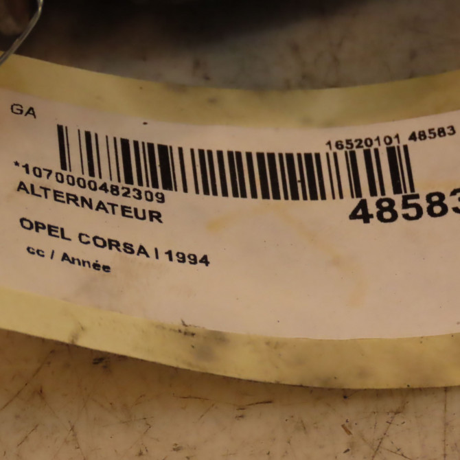 Alternateur occasion OPEL CORSA I 3