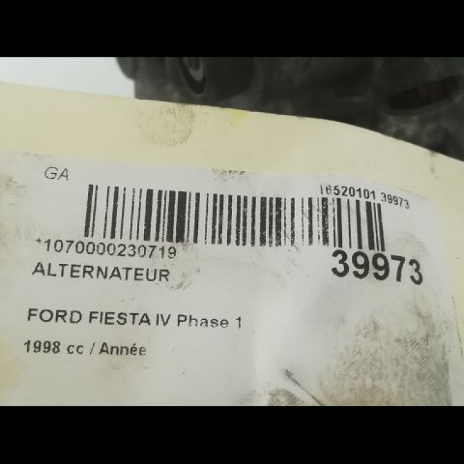 Alternateur occasion FORD FIESTA IV Phase 1 09-1995->09-1999 3
