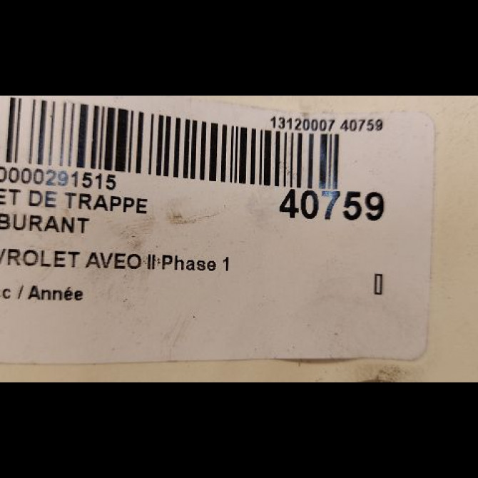 Volet de trappe carburant occasion CHEVROLET AVEO II AVEO II Phase 1 2011-06-01->2015-06-30 95485458 3