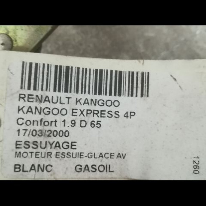 Moteur essuie-glace avant occasion RENAULT KANGOO I Phase 1 09-1997->06-2003 1.9 D 7701207957 3