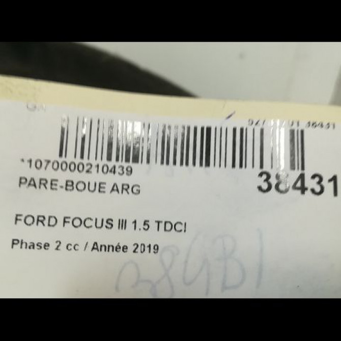 Pare-boue arrière gauche occasion FORD FOCUS IV 2207656 2