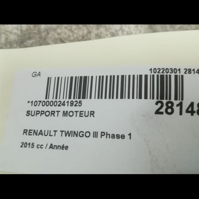 Support moteur occasion RENAULT TWINGO III Phase 1 06-2014->... 3