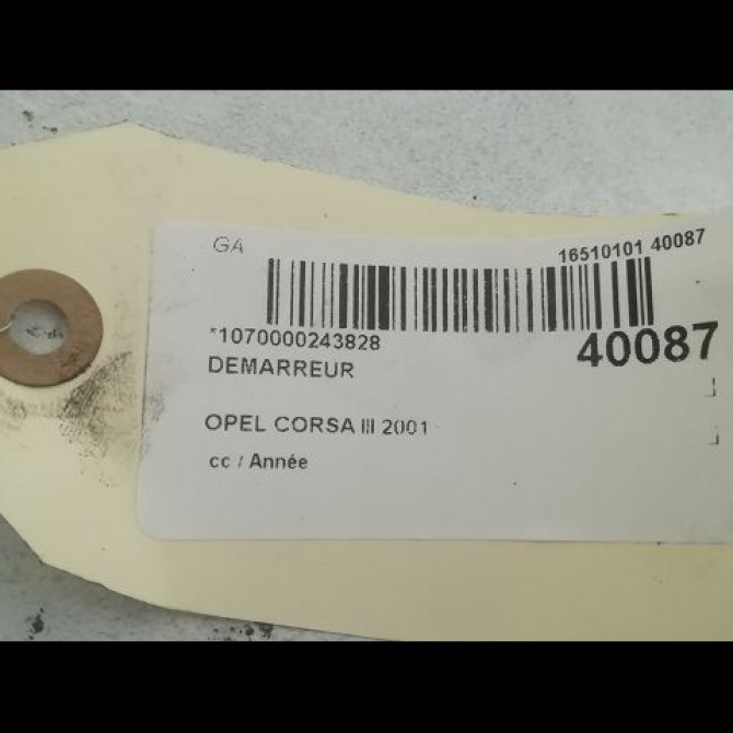 Démarreur occasion OPEL CORSA III 93171936 4