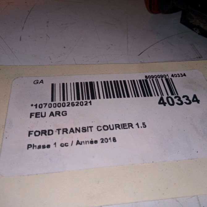 Feu arrière gauche occasion FORD 146 Phase 1 04-1995->04-1999 1.5 TDCI 75ch 2069626 4