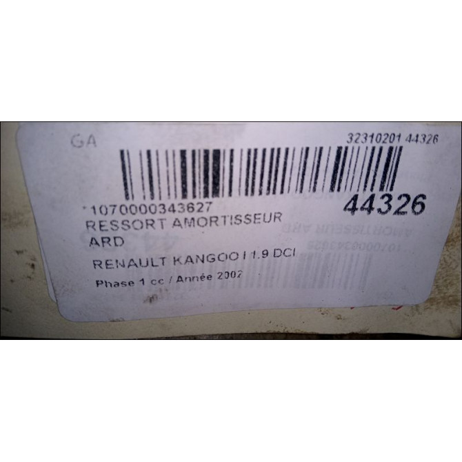 Ressort amortisseur ard occasion RENAULT KANGOO I Phase 1 09-1997->06-2003 1.9 DCI 8v 80ch 8200041470 3