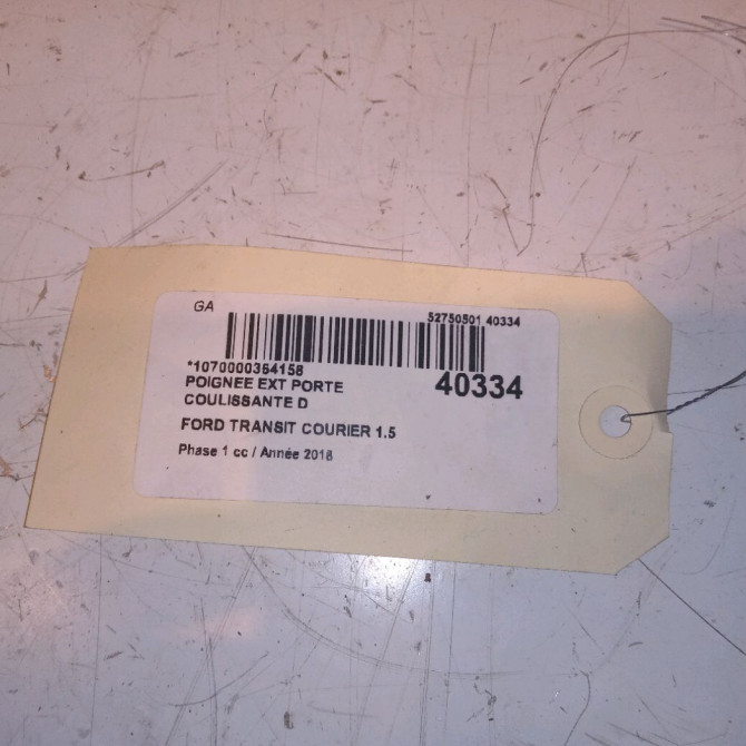 Poignee ext porte coulissante d occasion FORD 146 Phase 1 04-1995->04-1999 1.5 TDCI 75ch 3