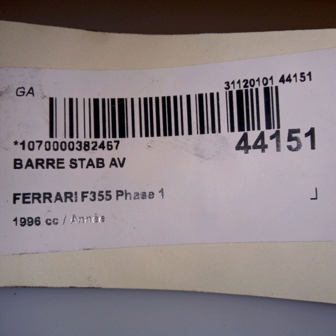 Barre stab av occasion FERRARI 146 Phase 1 04-1995->04-1999 3.5i V8 380ch 6