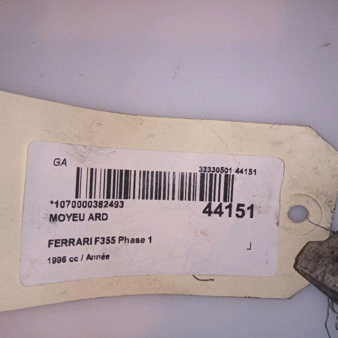Moyeu ard occasion FERRARI 146 Phase 1 04-1995->04-1999 3.5i V8 380ch 7