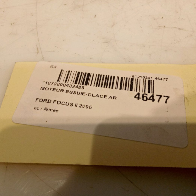 Moteur essuie-glace arrière occasion FORD FOCUS II Phase 1 09-2004->12-2007 1.6 TI-VCT 1689913 4