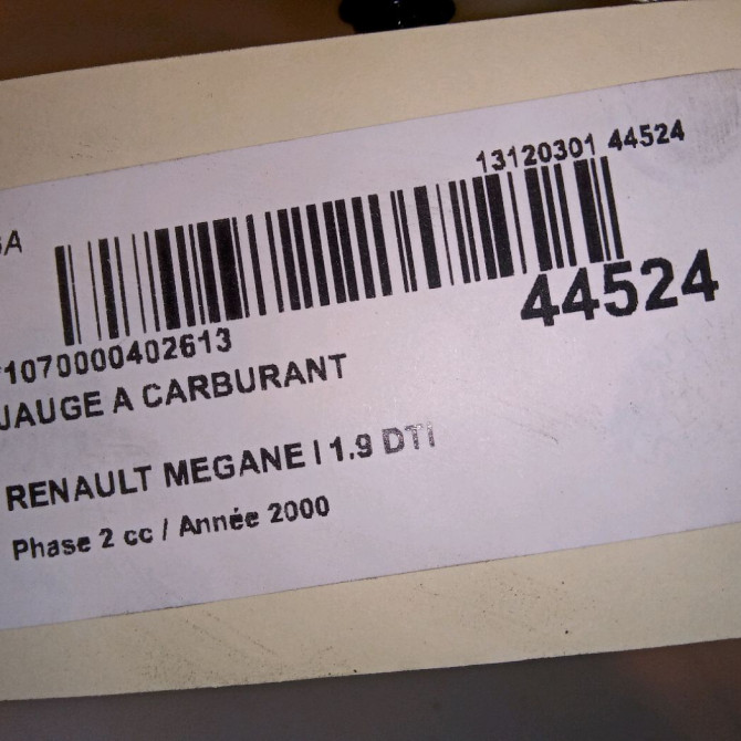 Jauge a carburant occasion RENAULT MEGANE I Phase 2 03-1999->06-2003 1.9 DTI 7700422039 5