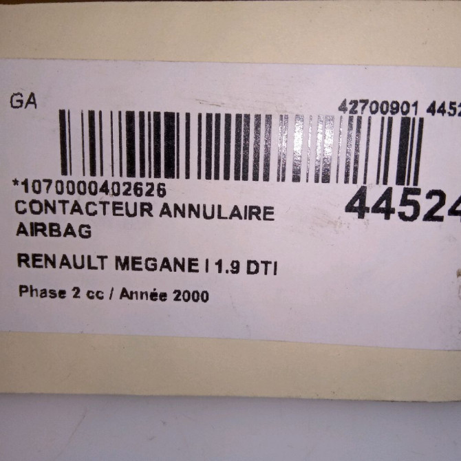occasion RENAULT MEGANE I Phase 2 03-1999->06-2003 1.9 DTI 4