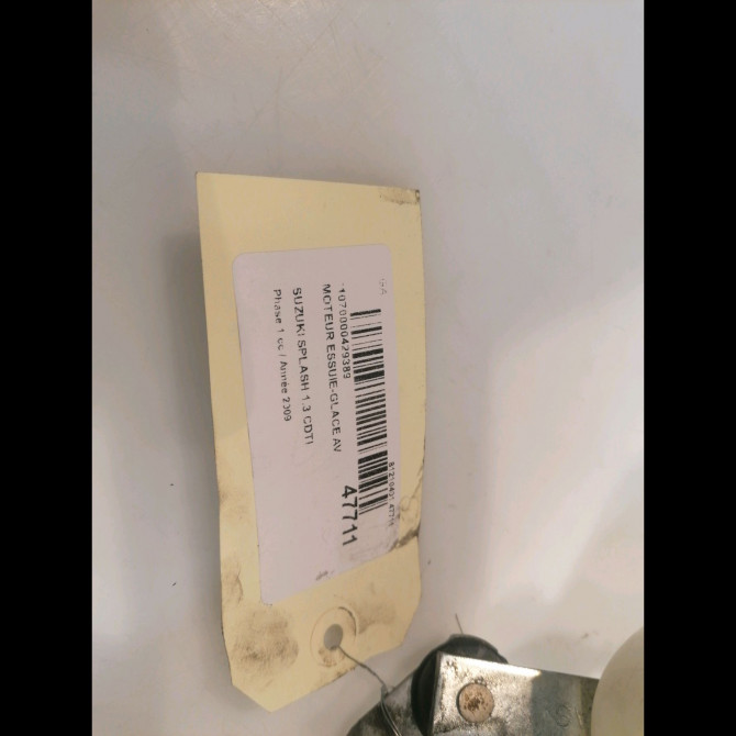 Moteur essuie-glace avant occasion SUZUKI SPLASH Phase 1 03-2008->12-2012 1.3 CDTI 75ch 3810051K50 5