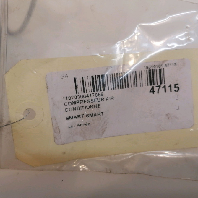 Compresseur air conditionne occasion SMART SMART CITY/FORTWO I A1602300111 7