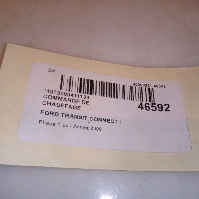 Commande de chauffage occasion FORD TRANSIT CONNECT I Phase 1 01-2003->04-2009 1.8 TDCi 75ch 4