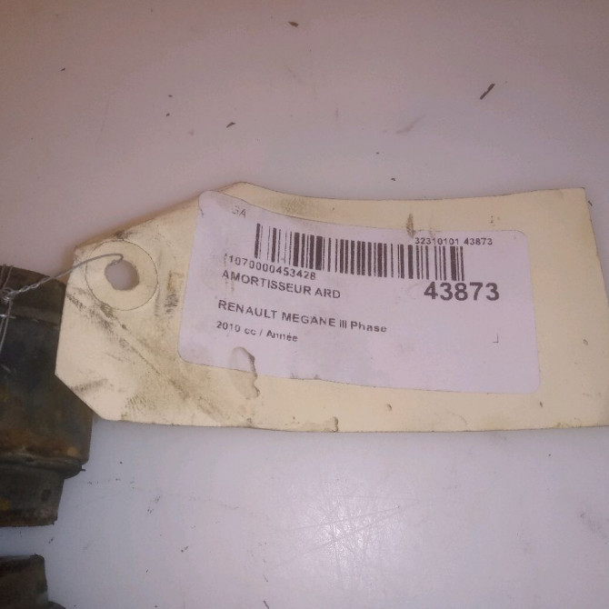 Amortisseur arrière droit occasion RENAULT MEGANE III Phase 1 11-2008->01-2012 562100325R 3