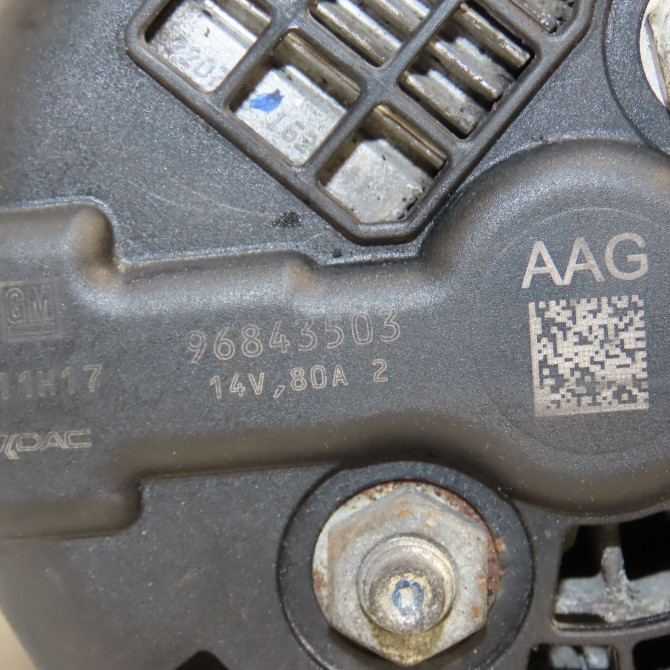 Alternateur occasion CHEVROLET SPARK Phase 1 01-2010->09-2012 1.0i 16v 68ch 96843503 5