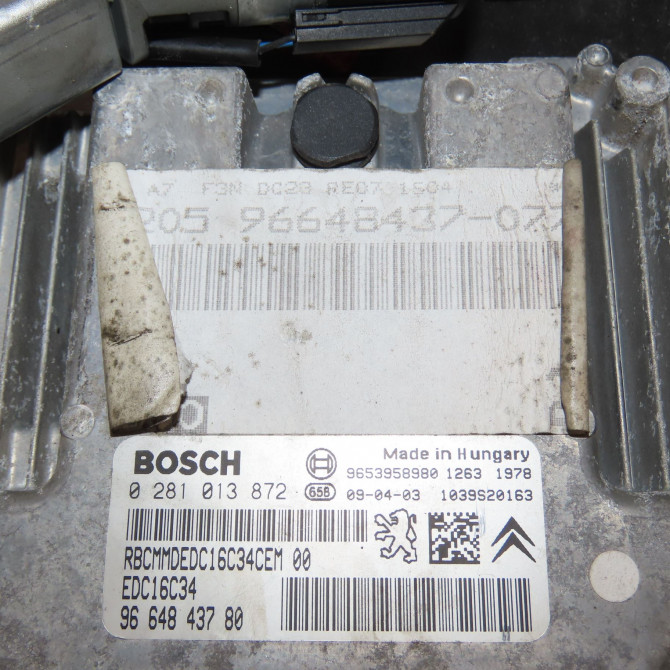 Calculateur moteur occasion PEUGEOT 207 Phase 1 SW 07-2007->03-2013 1.6 HDI 90ch 1942KW 6