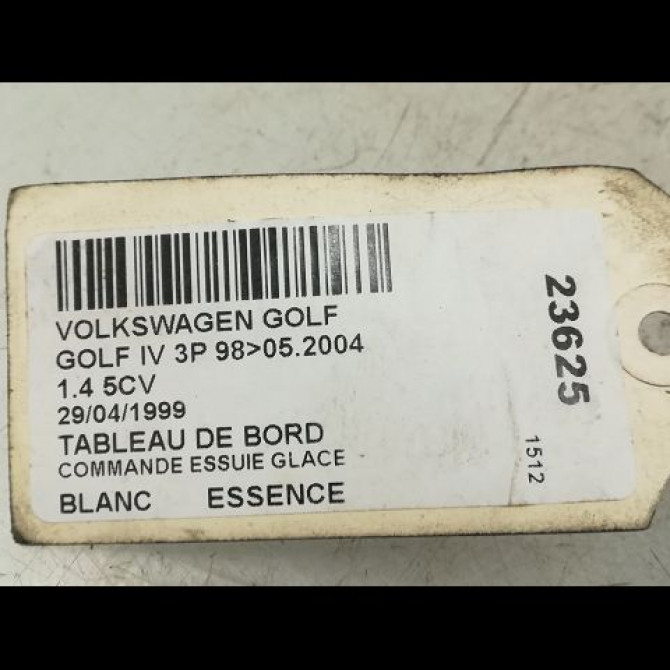 Commande essuie glace occasion VOLKSWAGEN GOLF IV GOLF IV Phase 1 1998-01-01->2005-06-30 4B0953503H01C 5
