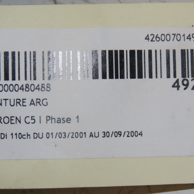 Ceinture arrière gauche occasion CITROEN C5 I Phase 1 03-2001->09-2004 2.0 HDi 110ch 8974KE 3